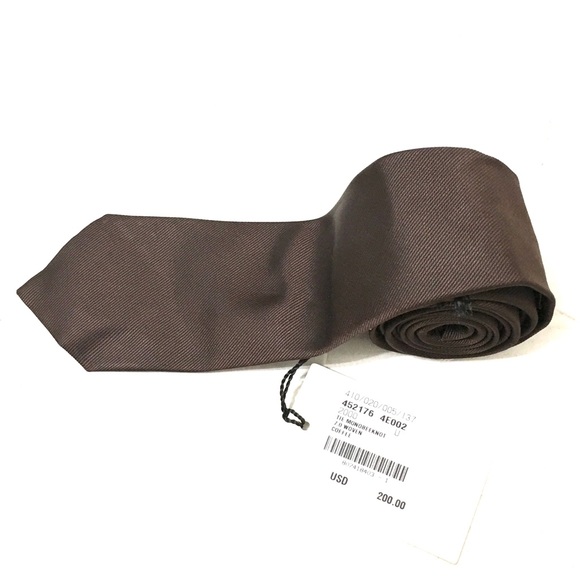 Gucci Other - Gucci Men’s Coffee Mono Bee Woven Tie